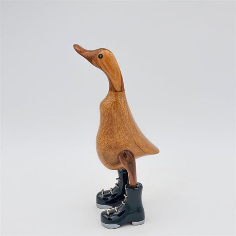 Canard « Walter » - petit montant marron avec chaussures noir/argent