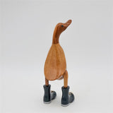 Canard « Walter » - petit montant marron avec chaussures noir/argent