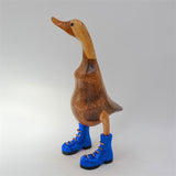 Duck »Klaas« medium brown upright with blue shoes