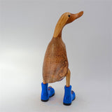 Duck »Klaas« medium brown upright with blue shoes