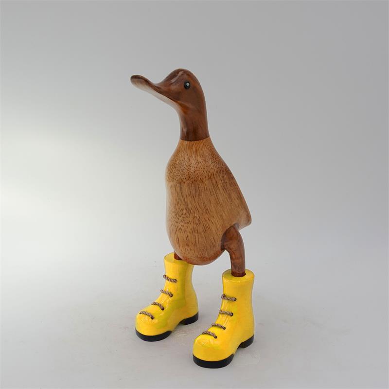 Canard « Jule » petit portrait marron à sabots jaunes