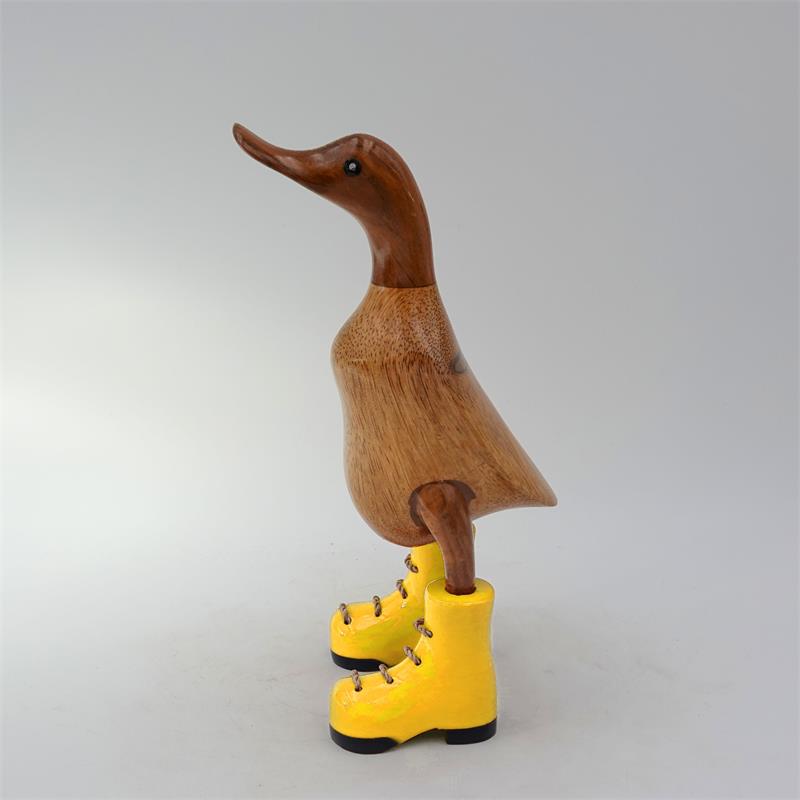 Duck »Jule« small brown upright with yellow shoes