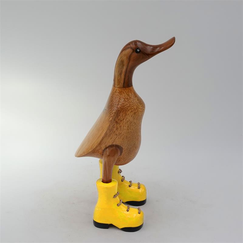 Duck »Jule« small brown upright with yellow shoes