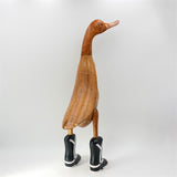 Duck Cowboy »Billy the Duck« giant brown upright cowboy black boots