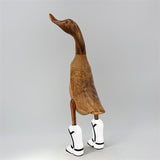 Duck Cowboy »Virgil Erpel« large brown upright with white boots