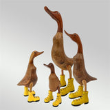 Duck »Jule« small brown upright with yellow shoes