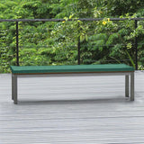 Ensemble de bancs Fides 200/2 en teck grade A avec acier inoxydable composé d'une table à manger Fides 200 x 100 et de 2x bancs Fides 180 sans dossier