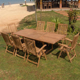 Florida Set 240 consisting of Florida extendable table 240/180 x 105 and Florida high back chairs