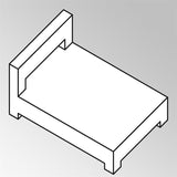 FLEXI upholstery set middle module XL Sunproof 13 cm thick Sunproof also for Side Seater