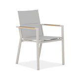 Gazelig stacking chair 60 x 64 x 88 cm aluminum and Batyline