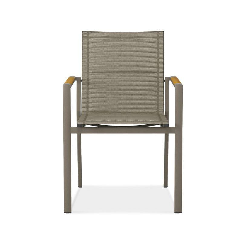 Gazelig stacking chair 60 x 64 x 88 cm aluminum and Batyline