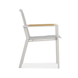 Gazelig stacking chair 60 x 64 x 88 cm aluminum and Batyline