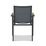 Gazelig stacking chair 60 x 64 x 88 cm aluminum and Batyline