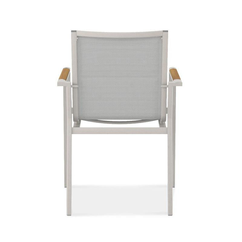 Chaise empilable Gazelig 60 x 64 x 88 cm aluminium et Batyline