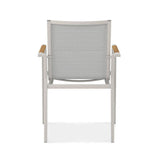 Chaise empilable Gazelig 60 x 64 x 88 cm aluminium et Batyline