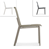 Gazelig Dining Chair 50.5 x 64 x 88 cm Aluminium and Batyline