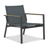 Fauteuil Gazelig 1 place 70 x 77x 80cm aluminium et Batyline