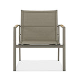 Fauteuil Gazelig 1 place 70 x 77x 80cm aluminium et Batyline