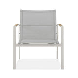 Fauteuil Gazelig 1 place 70 x 77x 80cm aluminium et Batyline