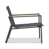 Fauteuil Gazelig 1 place 70 x 77x 80cm aluminium et Batyline