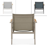 Gazelig Armchair 1 Seater 70 x 77x 80cm Aluminium and Batyline