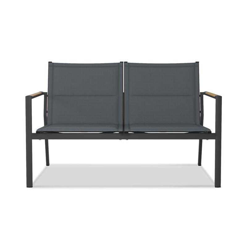 Gazelig Sofa 2-seater 124.7 x 77 x 80cm Aluminium and Batyline