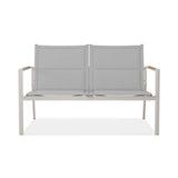 Gazelig Sofa 2-seater 124.7 x 77 x 80cm Aluminium and Batyline