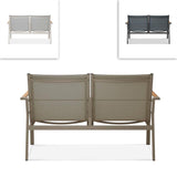 Gazelig Sofa 2-seater 124.7 x 77 x 80cm Aluminium and Batyline