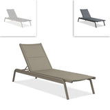 Gazelig lounger without armrest 195 x 68.7 x 32.5 cm aluminum and Batyline