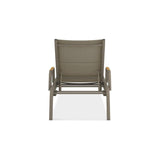 Gazelig lounger with armrest 195 x 76.7 x 32.5 cm aluminum and Batyline