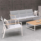 Gazelig Armchair 1 Seater 70 x 77x 80cm Aluminium and Batyline