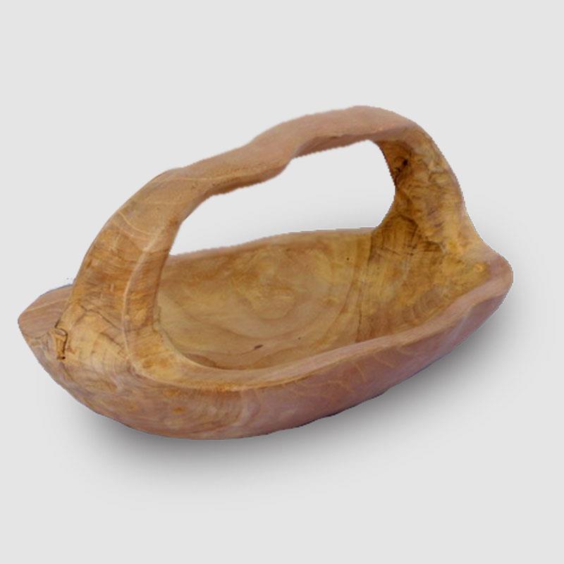 Teak bowl "Han" medium with handle