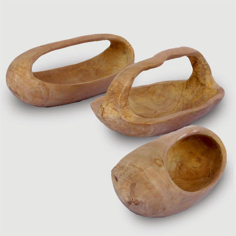 Teak bowl "Han" small with handle