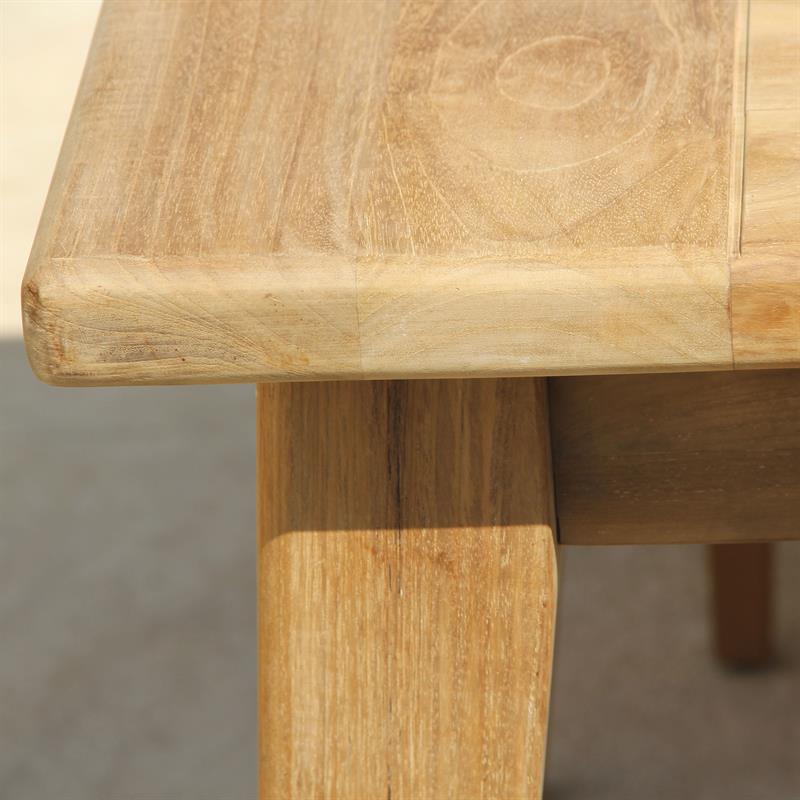 Table à manger Piedra 100 x 100 x 75 cm Teck certifié GRADE A