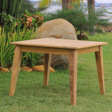 Table à manger Piedra 100 x 100 x 75 cm Teck certifié GRADE A