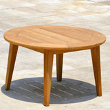 Table à manger Piedra ronde 130 x 130 x 75 cm Teck certifié GRADE A