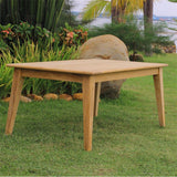 Table à manger Piedra 180 x 100 x 75 cm Teck certifié GRADE A