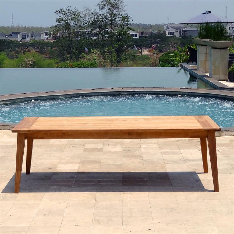 Piedra Dining Table 240 x 100 x 75cm Certified Teak GRADE A