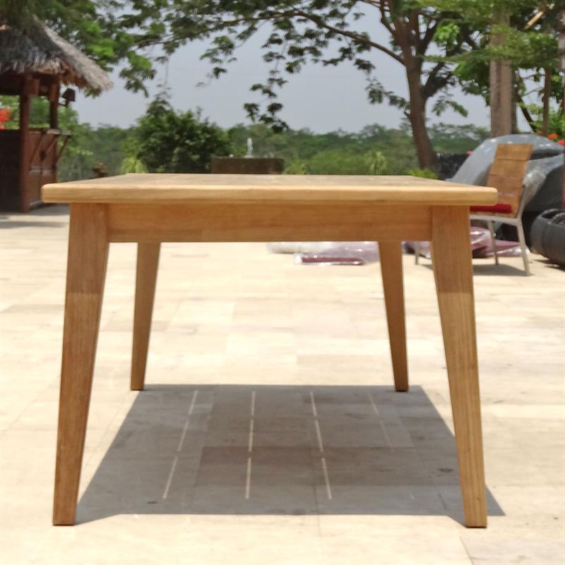 Table à manger Piedra 240 x 100 x 75 cm Teck certifié GRADE A