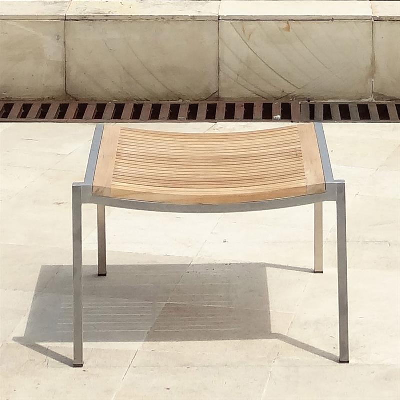 Tessin Loungestuhl Fußschemel 59 x 54 x 37 cm