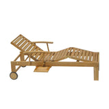 Hampton lounger "Golden Ager" extra high - Certified Teak Grade A + brass fittings