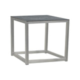 Table d'appoint Marikk table de canapé 45 x 45 x 45 cm plateau en céramique avec structure en acier inoxydable