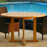 Denver Round Table 80 - Certified Teak GRADE A + Brass Fittings