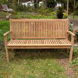 Banc de jardin Madison 150 cm - Teck certifié GRADE A