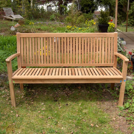 Banc de jardin Madison 150 cm - Teck certifié GRADE A