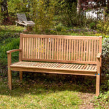 Banc de jardin Madison 150 cm - Teck certifié GRADE A