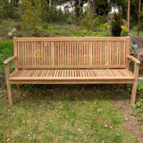 Madison Garden Bench 180 cm - Certified Teak GRADE A + Brass Fittings