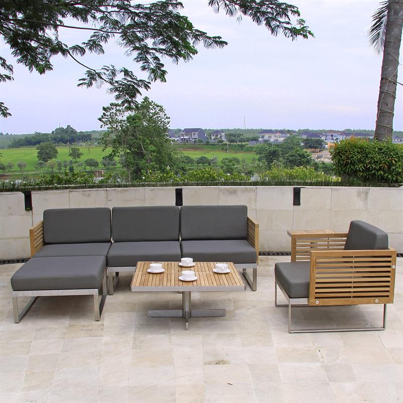 Tessin Lounge Seitenmodul rechts 78 x 83 x 67 cm