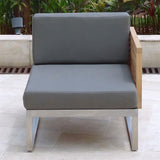 Ensemble de rembourrage Tessin module lounge module central/fauteuil 12 cm d'épaisseur SunProof 2 pièces