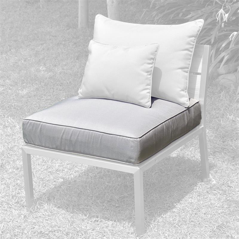 Coussin d'assise Makan Lounge 65x65x12 cm Sunproof pour module d'angle/côté et tabouret/pouf